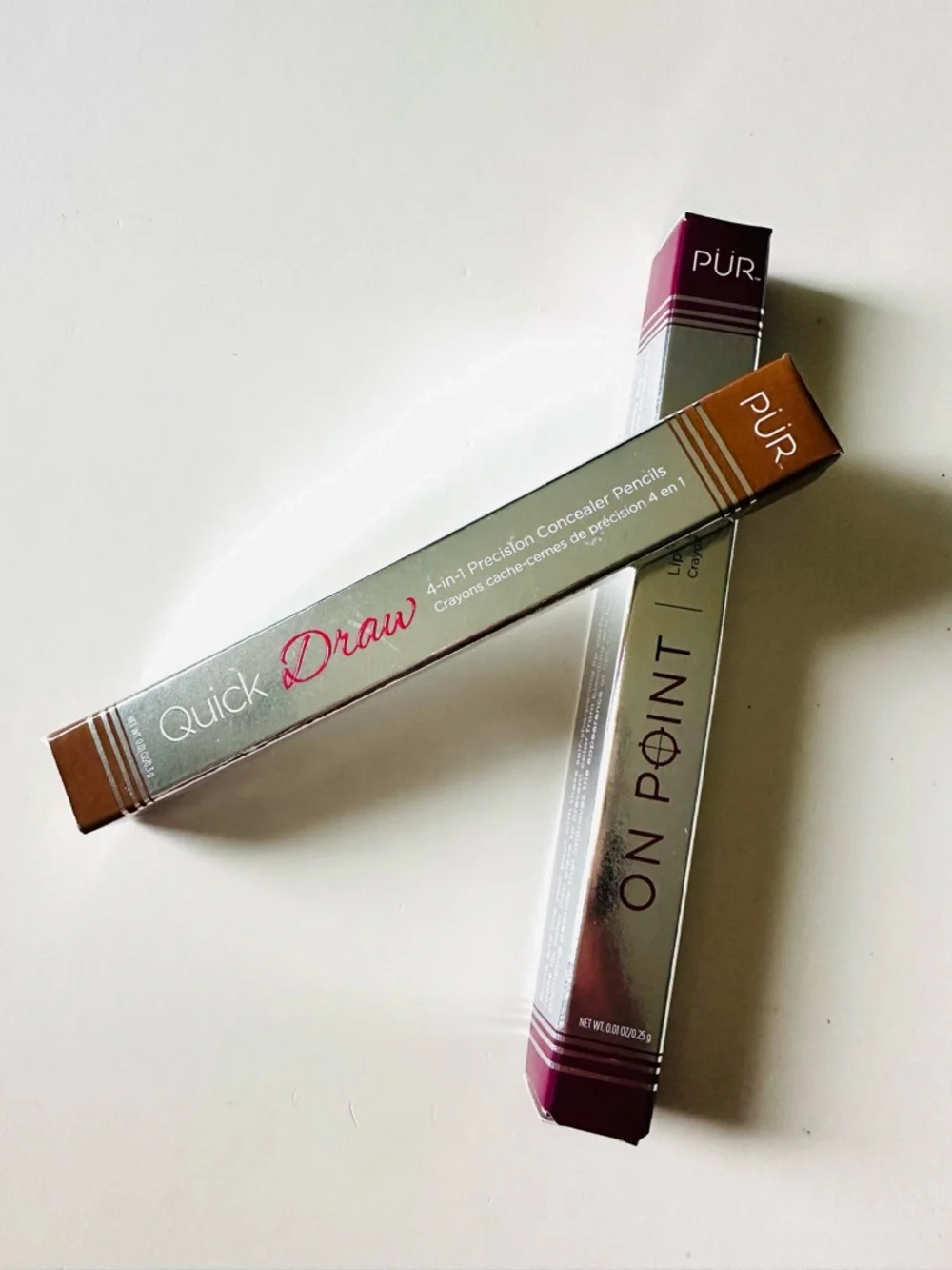 PUR Set X 2 / Quick Draw‎ 4-in-1 Precision Concealer Pencil & On Point Lip Liner